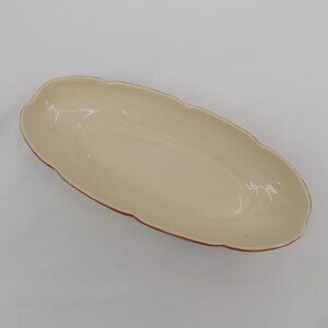 Franciscan Apple Celery Pickle Relish Bowl 10 1/4" long Vintage 1940s California